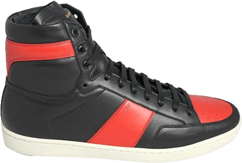  Saint Laurent Signature Court Classic SL/10H High Top Sneaker &#039;Red&#039;