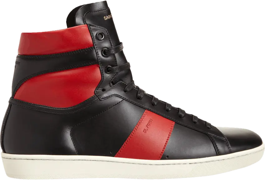  Saint Laurent SL-02H High &#039;Black Red&#039;