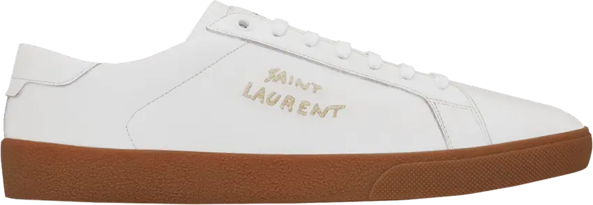  Saint Laurent SL-06 Court Leather &#039;Optic White Gum&#039;