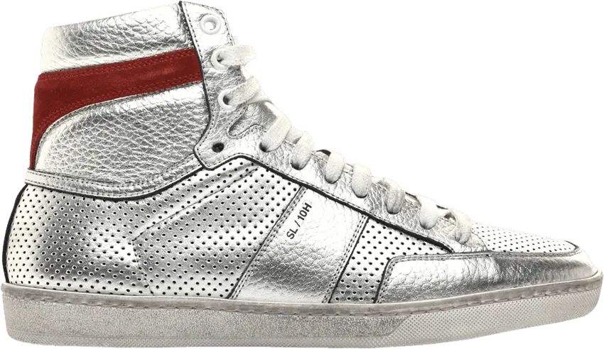  Saint Laurent SL-10 High &#039;Silver&#039;