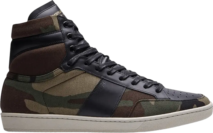 Saint Laurent SL-10 Military High &#039;Khaki Camo&#039;