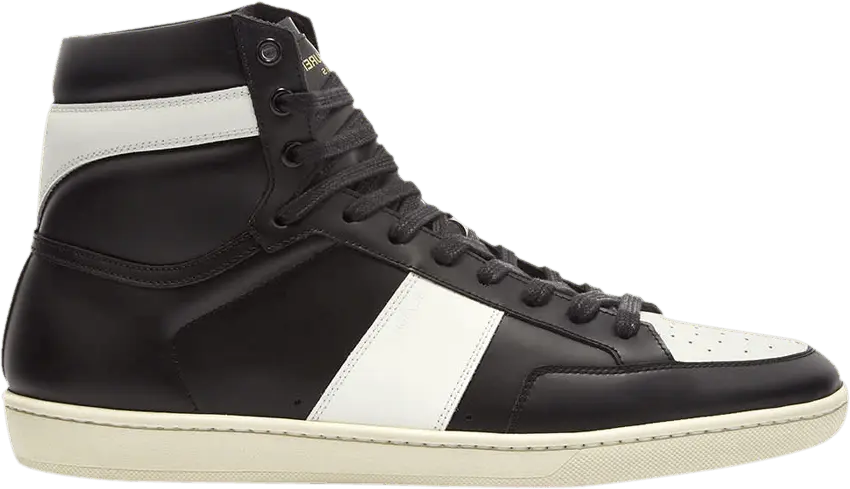 Saint Laurent SL-10H High Top Sneaker &#039;Black White&#039;