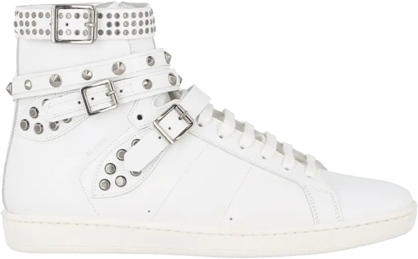  Saint Laurent SL-16H High &#039;White Studded&#039;