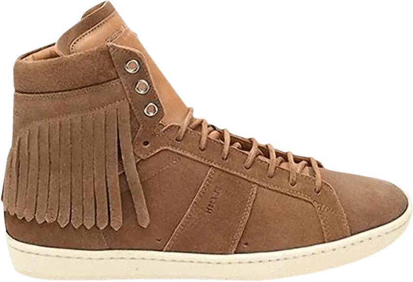  Saint Laurent SL-18 Fringe High &#039;Beige&#039;