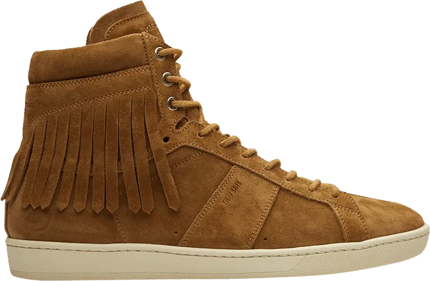  Saint Laurent SL-18 Fringe High &#039;Tan&#039;