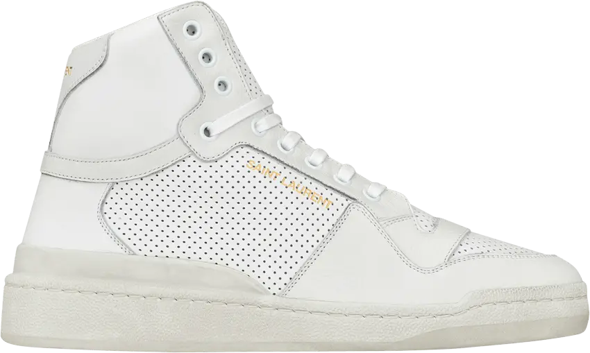  Saint Laurent SL-24 Mid &#039;Optic White&#039;