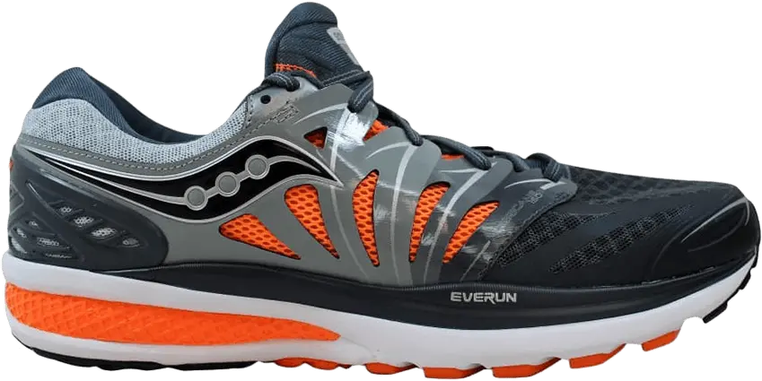  Saucony Hurricane ISO 2 &#039;Grey Charcoal Orange&#039;