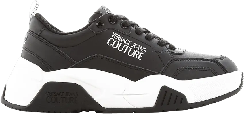  Versace Jeans Couture Low &#039;Exaggerated Sole - Black White&#039;