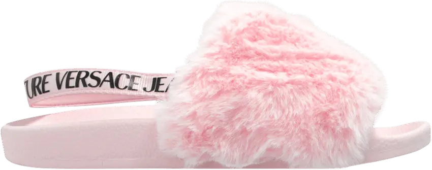  Versace Jeans Wmns Couture Slide &#039;Faux Fur - Light Pink&#039;