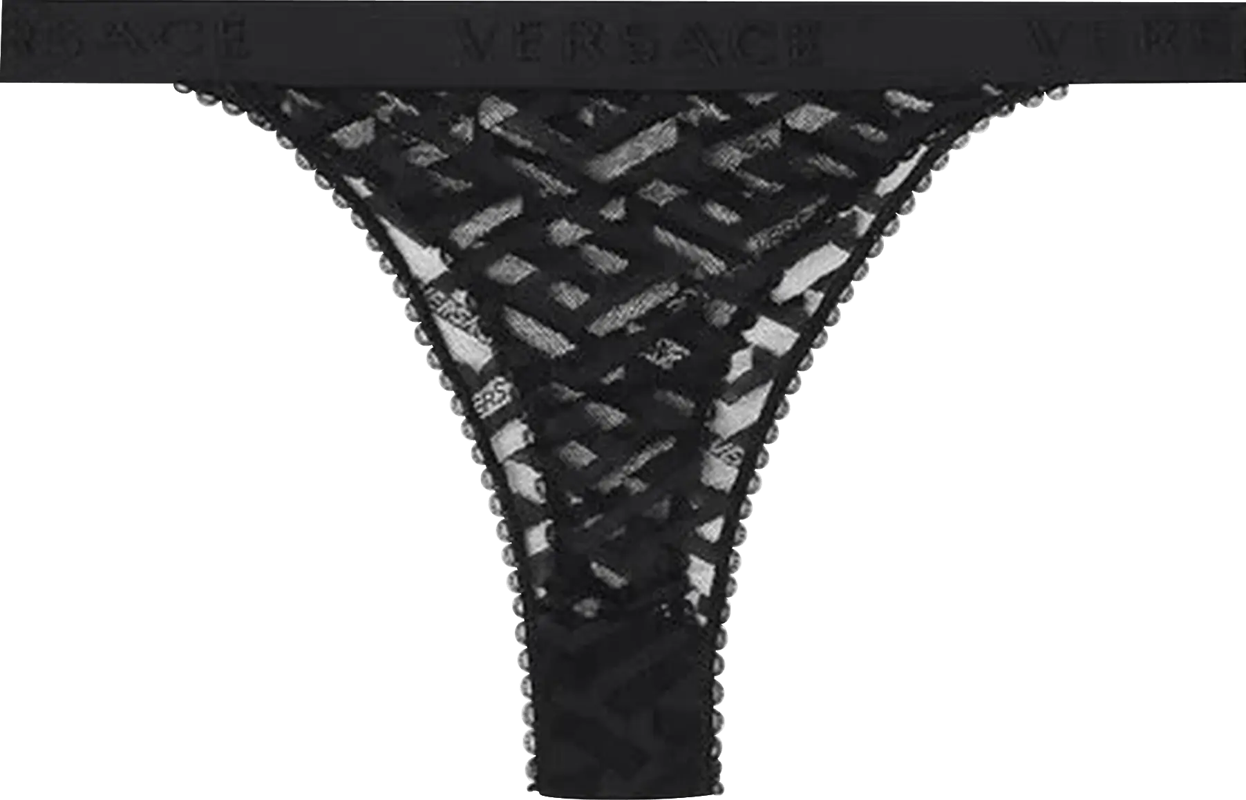  Versace La Greca Tulle Bottom &#039;Black&#039;