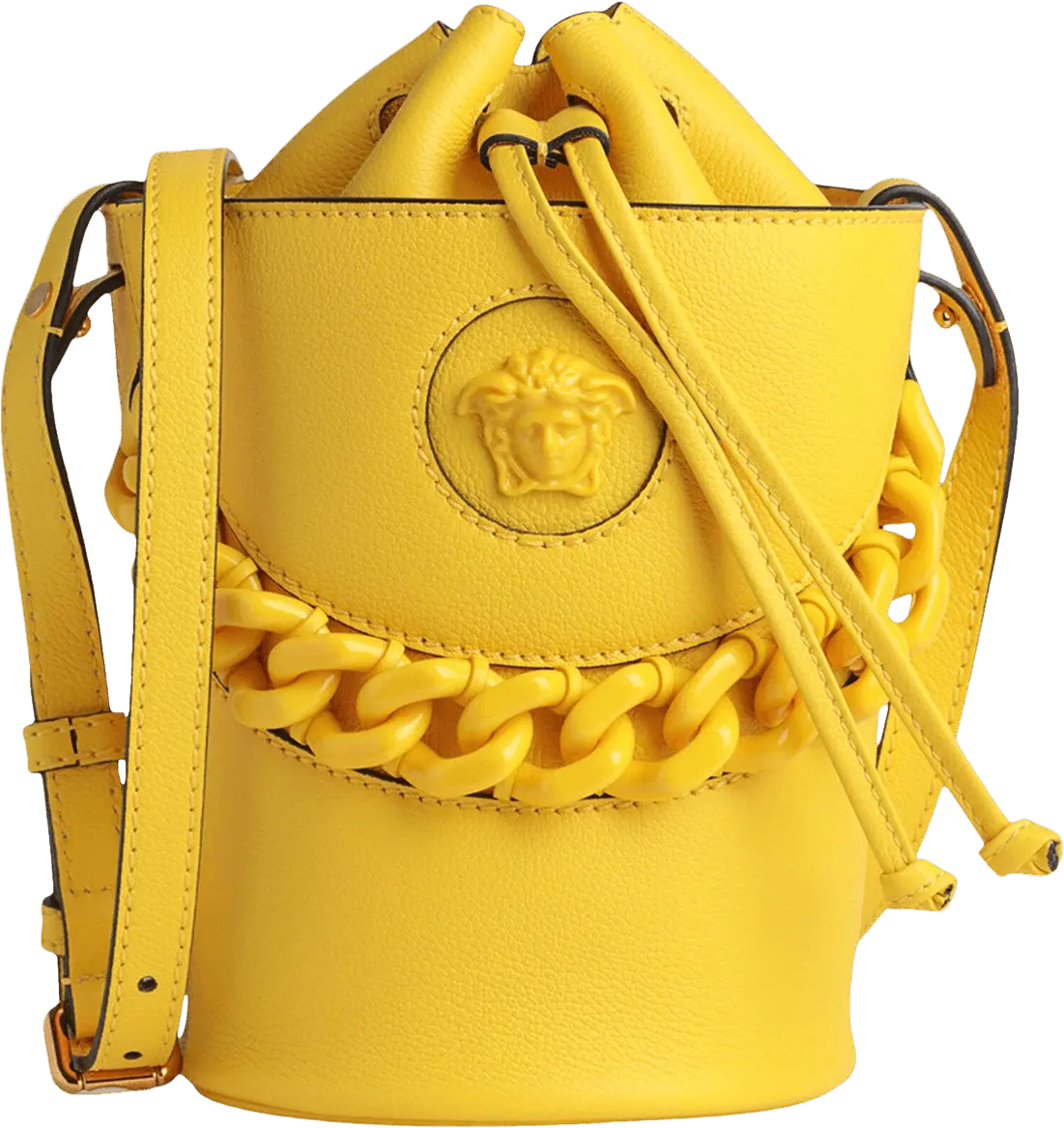  Versace La Medusa Bucket Bag &#039;Yellow&#039;