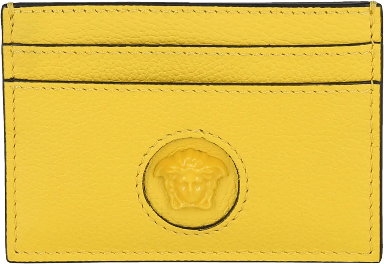  Versace La Medusa Card Holder &#039;Yellow&#039;