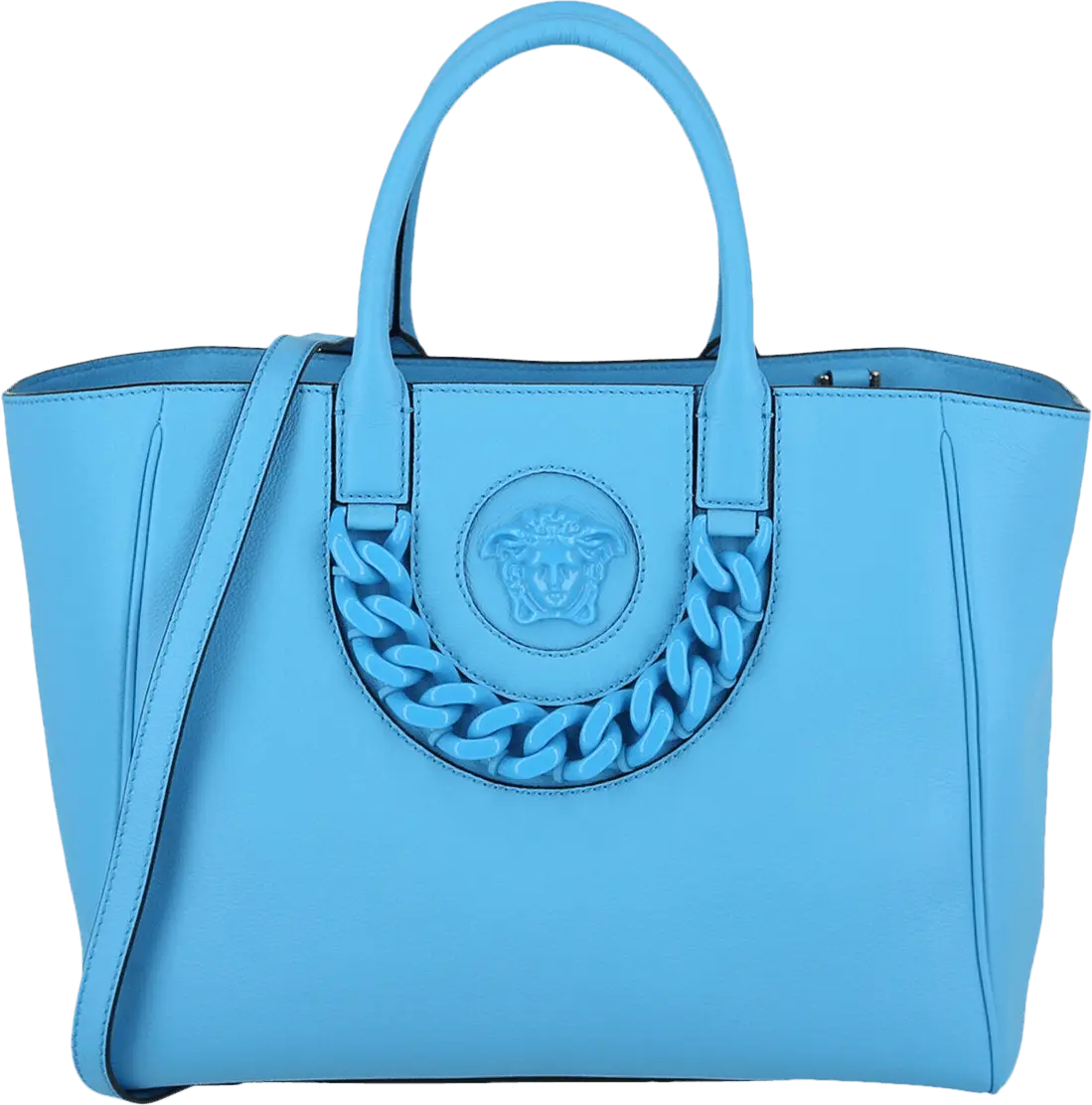  Versace La Medusa Medium Tote Bag &#039;Blue&#039;