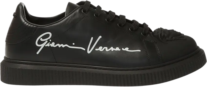 Versace Medusa Low &#039;Gianni Versace Signature Print - Black&#039;