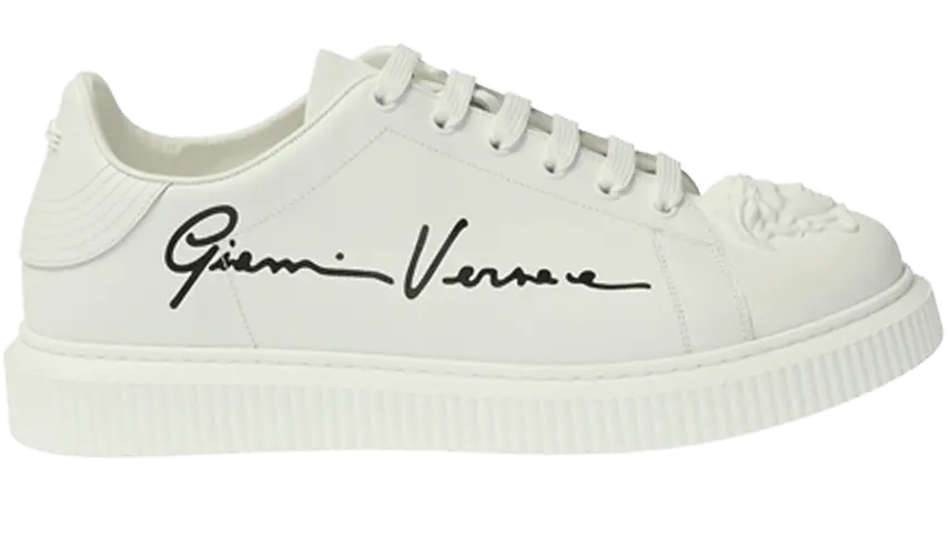 Versace Medusa Low &#039;Gianni Versace Signature Print - White&#039;