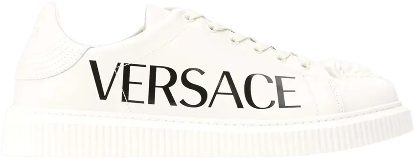  Versace Medusa Low &#039;Logo Print - Off White&#039;