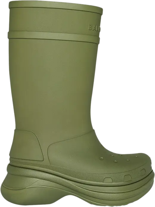  Crocs x Balenciaga Clog Boot 2.0 &#039;Army Green&#039;