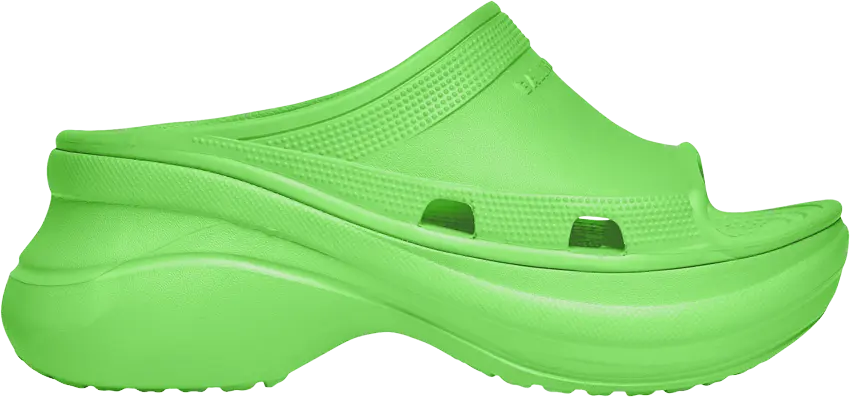  Crocs x Balenciaga Wmns Pool Slide Sandal &#039;Neon Green&#039;