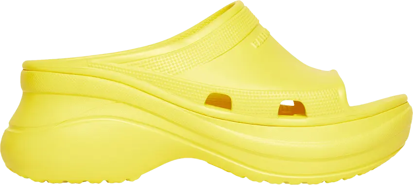  Crocs x Balenciaga Wmns Pool Slide Sandal &#039;Yellow&#039;