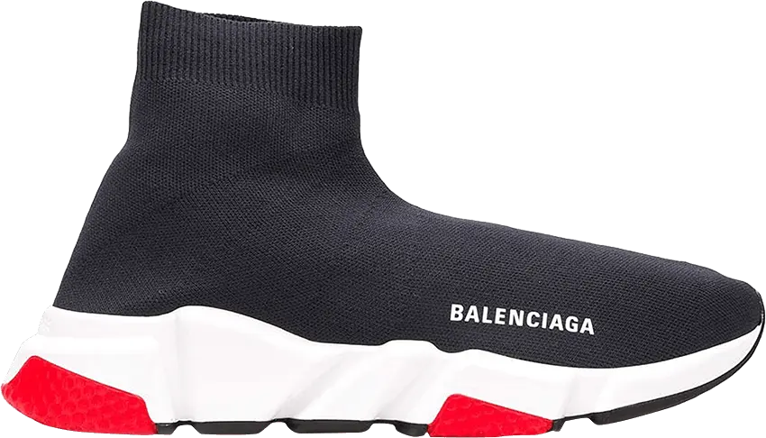  Wmns Balenciaga Speed Trainer &#039;Grey Red&#039; 2018