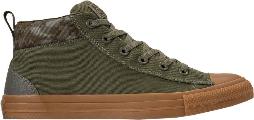  Converse Chuck Taylor All Star Street Mid &#039;Olive Camo&#039;