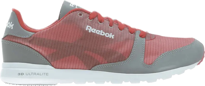  Reebok Classic Leather Clean Ultralite Pkbl Red/ White