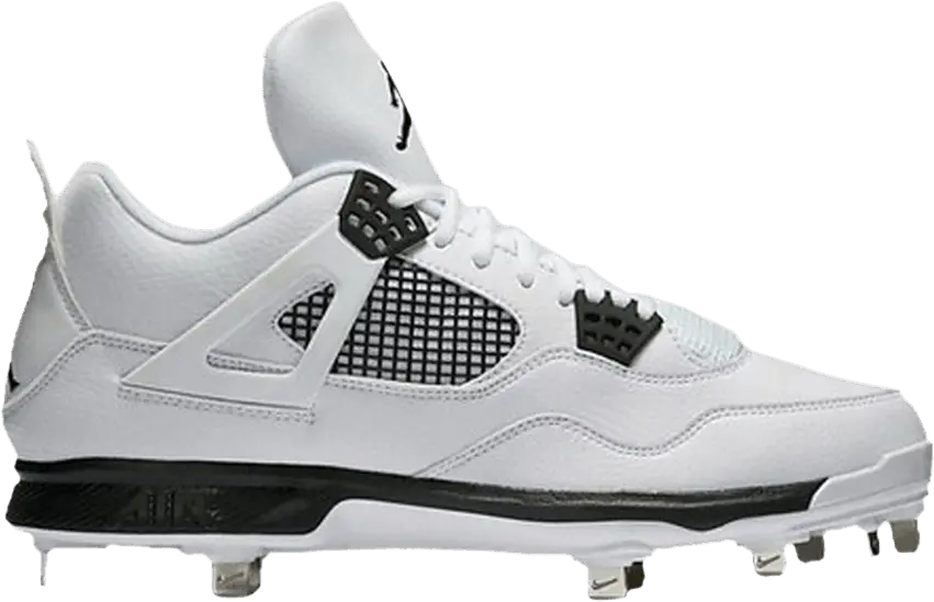  Air Jordan 4 Retro Metal &#039;White Black&#039;