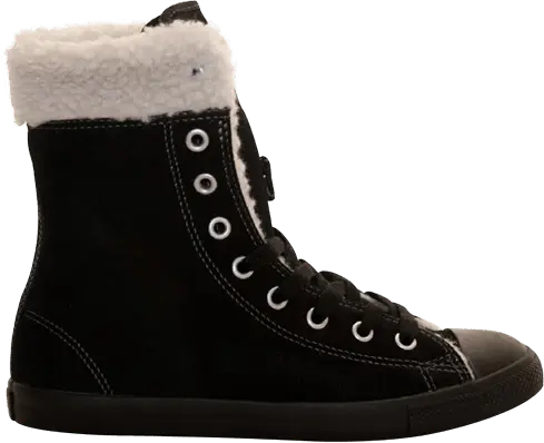  Converse Chuck Taylor Dainty Shearling Extra Hi &#039;Mono Black&#039;