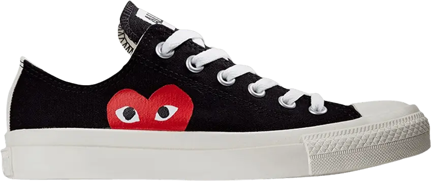  Converse Comme des Garçons PLAY x Chuck Taylor All Star Low &#039;Black&#039;