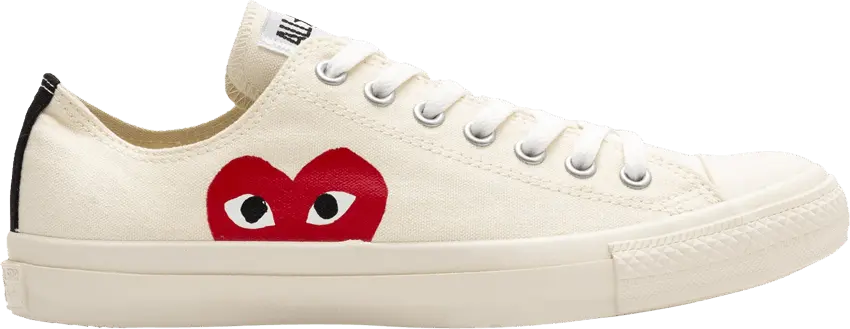  Converse Comme des Garçons PLAY x Chuck Taylor All Star Low &#039;White&#039;