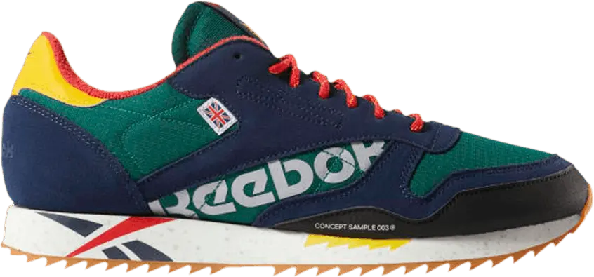  Reebok Classic Leather Ripple Altered Green Red