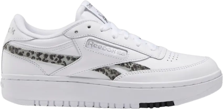  Reebok Club C Double Cheetah Silver Metallic (Women&#039;s)