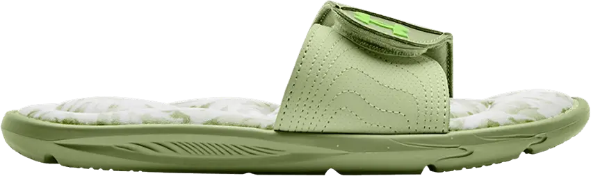  Under Armour Wmns Ignite 6 Graphic Footbed Slide &#039;Pale Olive Avocado&#039;