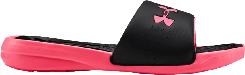 Under Armour Wmns Playmaker Fixed Strap Slide &#039;Black Pink&#039;