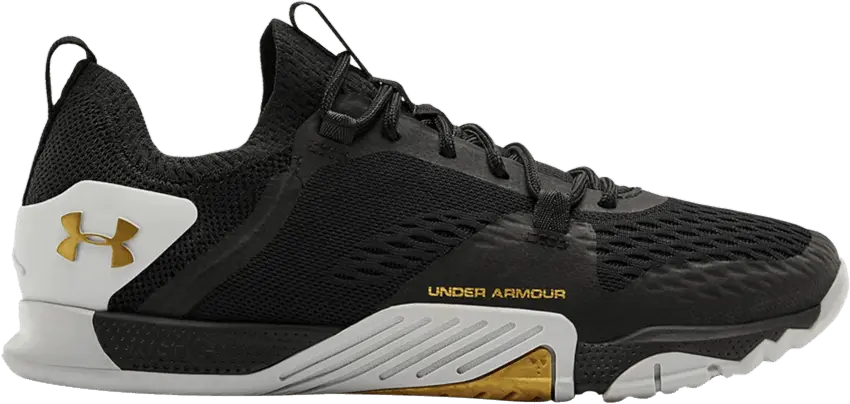  Under Armour Wmns Reign 2 TriBase &#039;Black Metallic Gold Luster&#039;