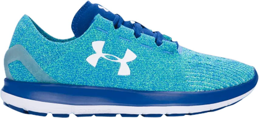  Under Armour Wmns Speedform Slingride &#039;Heron Blue Lime Light&#039;