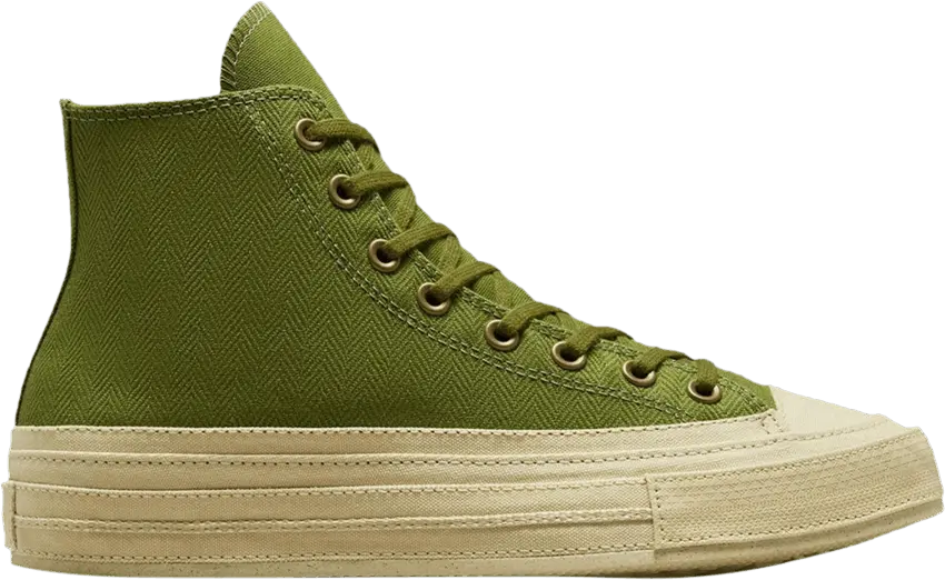  Converse Chuck Taylor All Star 70 Hi Herringbone Grassy Green