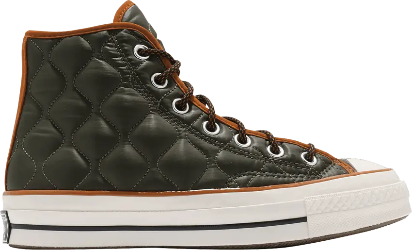  Converse Chuck Taylor All Star 70 Hi Quilted Green Brown