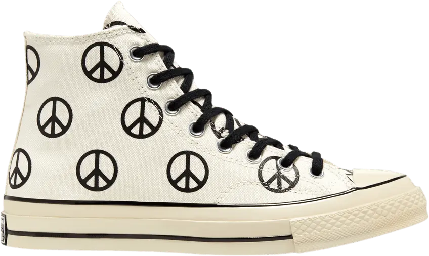  Converse Chuck Taylor All Star 70 Hi Unleash Peace Egret Black