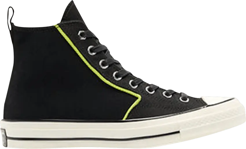  Converse Chuck Taylor All Star 70 Hi Workwear Twill Black Lemon