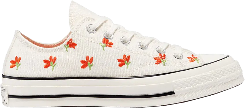  Converse Chuck Taylor All Star 70 Ox Embroidered Garden Party Poppy (Women&#039;s)
