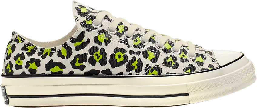  Converse Chuck Taylor All Star 70 Ox Leopard White Bold Lime