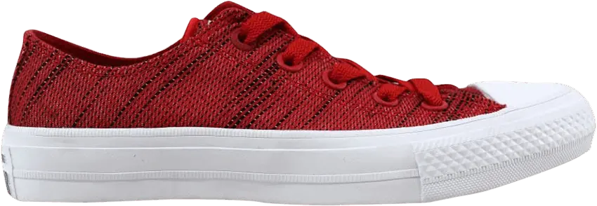  Converse Chuck Taylor All Star II Ox Red Black White