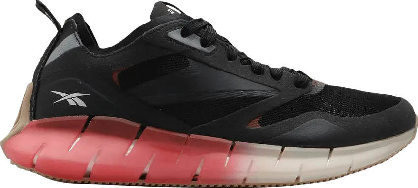  Reebok Zig Kinetica Horizon Black Maroon (Women&#039;s)