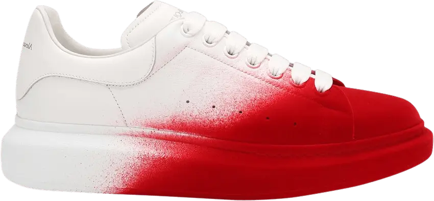  Alexander Mcqueen Alexander McQueen Oversized Sneaker &#039;Lust Red Velvet Spray&#039;