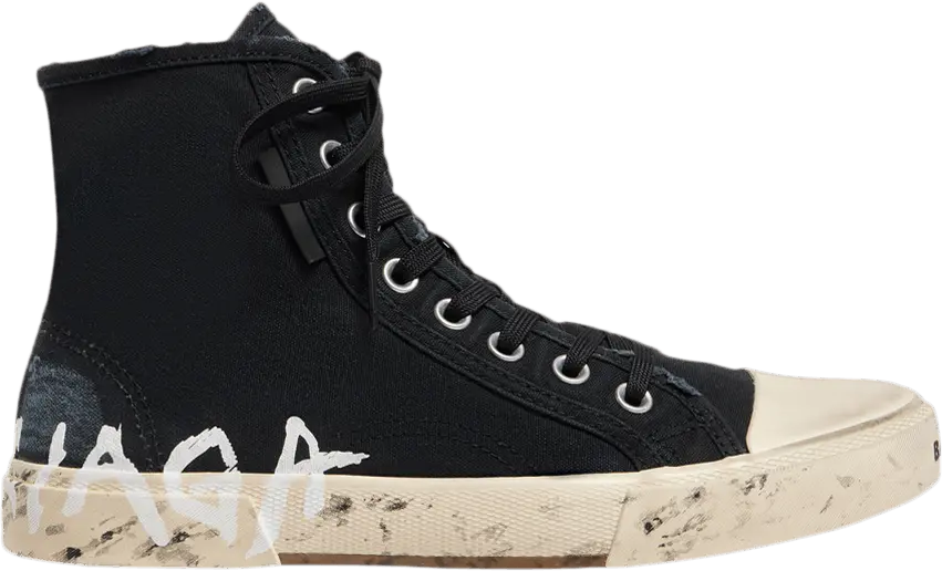 Balenciaga Paris High &#039;Graffiti - Black&#039;