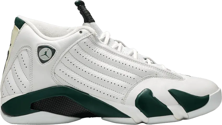  Jordan 14 Retro White Forest Green