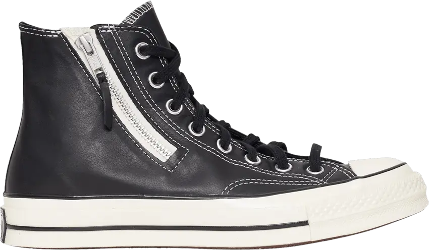  Converse Chuck 70 Side Zip High &#039;Black Egret&#039;