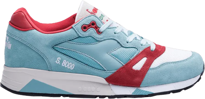  Diadora S8000 NYL Italia &#039;Marine Blue Fiery Red&#039;