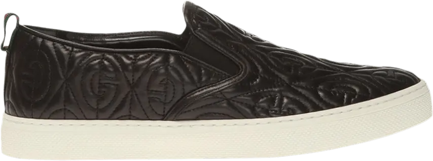  Gucci G Rhombus Slip-On &#039;Black Quilted&#039;